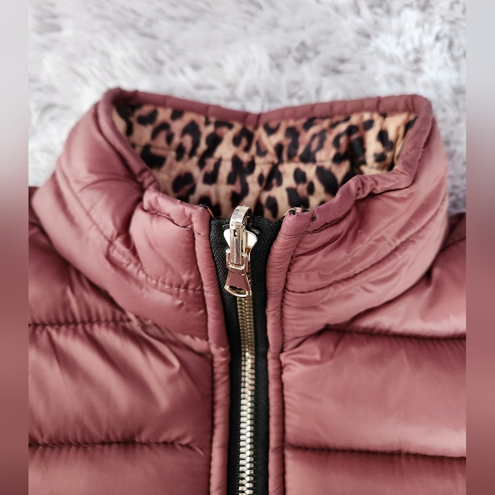 Reversible Leopard Print Puffer Jacket - image 8